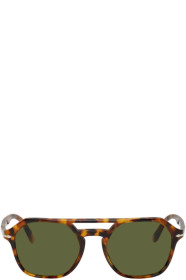 Persol - Tortoiseshell & Green Madreterra Sunglasses