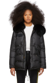 Mr & Mrs Italy - Black Down Puffer Parka