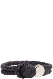 Bottega Veneta - Navy Intrecciato Knot Bracelet