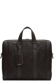 Bottega Veneta - Brown Perforated Briefcase
