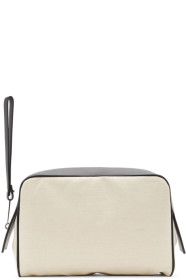 Bottega Veneta - Off-White Medium Canvas Travel Pouch