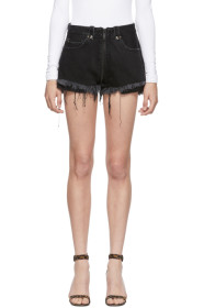 Unravel - Short en denim noir Full Zip