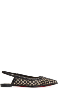 Christian Louboutin - Ballerines noires Cage & Sling