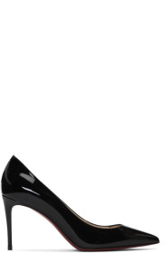 Christian Louboutin - Escarpins en cuir verni noirs Kate 85