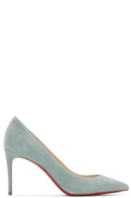 Christian Louboutin - 蓝色 Kate 绒面革高跟鞋