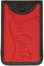 Christian Louboutin - Porte-cartes noir Loubislide Sneaker Sole