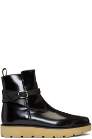 Christian Louboutin - Bottes noires Kicko Crepe
