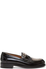 Christian Louboutin - Black Montezupik Moccasin Loafers