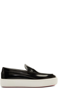 Christian Louboutin - Flâneurs noirs et blancs Paqueboat