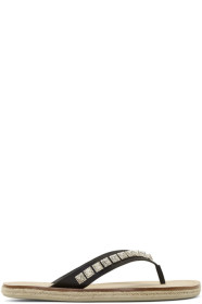 Christian Louboutin - Black Pyraclos Flip Flops
