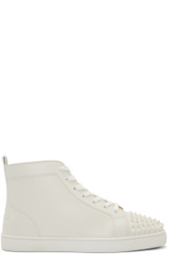 Christian Louboutin - ホワイト Lou スパイク ハイトップ スニーカー