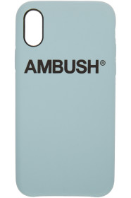 Ambush - SSENSE 限定 ブルー ロゴ iPhone X ケース