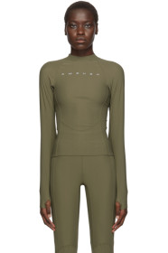 Ambush - Green Mini Logo Scuba Turtleneck