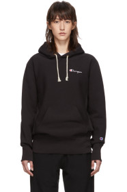 Champion Reverse Weave - 黑色迷你徽标连帽衫