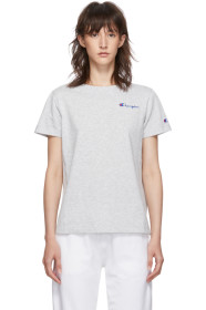Champion Reverse Weave - 灰色迷你徽标 T 恤