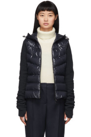 Moncler Grenoble - 海军蓝拼接羽绒夹克