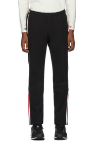 Moncler Grenoble - Black Side Stripe Performance Ski Lounge Pants
