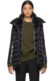 Herno - Black Down A-Line Coat