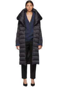 Herno - Black Down Long Bonbon Coat