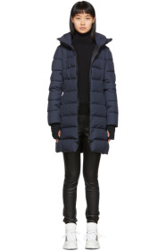 Herno - Navy Down Gore Windstopper Long Jacket