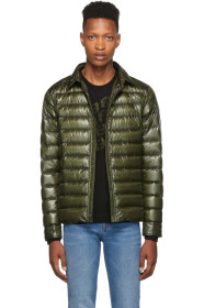 Herno - Blouson en duvet vert Denier Shirt