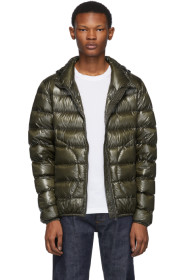 Herno - Blouson en duvet à capuche vert