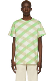 Eckhaus Latta - ホワイト Lattice Lapped T シャツ
