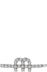 Miu Miu - Silver Crystal 'M' Hair Clip