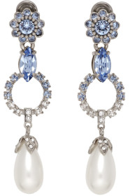 Miu Miu - Silver Classic Crystal Earrings