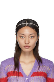 Miu Miu - 银色水钻发带