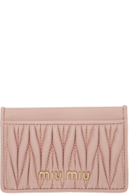 Miu Miu - Pink Quilted Card Holder