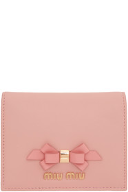 Miu Miu - Pink Bow Bifold Wallet
