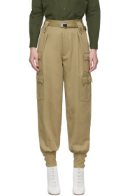 Miu Miu - Beige Cuff Trousers