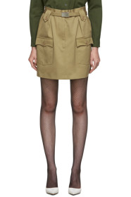Miu Miu - Tan Pocket Miniskirt