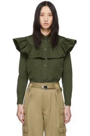 Miu Miu - Green Poplin Shirt