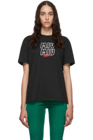 Miu Miu - Black 'Miu Miu Forever' T-Shirt