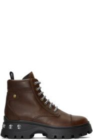 Miu Miu - Brown Crystal Boots