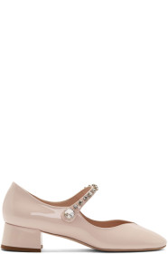 Miu Miu - Pink Ballerina Mary Jane Heels