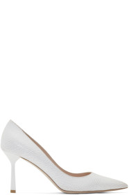Miu Miu - White Crackle Heels