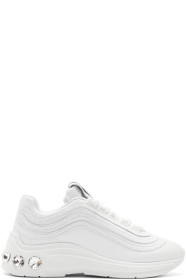 Miu Miu - White Crystal Chunky Sneakers