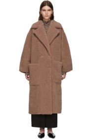 Nanushka - Pink Faux-Fur Imogen Maxi Coat