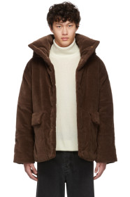 Nanushka - Brown Corduroy Hide Jacket