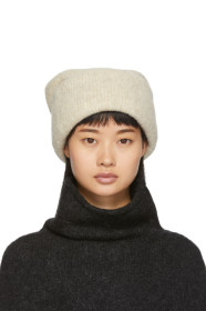 Lauren Manoogian - Off-White Alpaca Carpenter Beanie