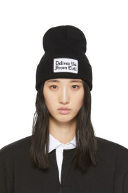 Noah NYC - Black 'Deliver Us From Evil' Beanie