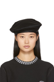 Noah NYC - Black Twill Beret