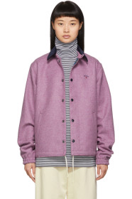 Noah NYC - Pink Wool Short Coach Jacket