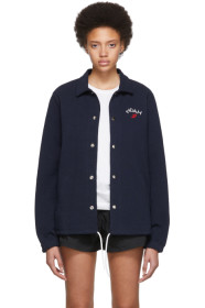 Noah NYC - Navy Rugby Coaches Jacket