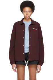 Noah NYC - Burgundy Rugby Coaches Jacket