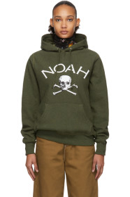 Noah NYC - 绿色 Jolly Roger 连帽衫