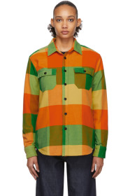Noah NYC - Yellow Big Check Flannel CPO Shirt